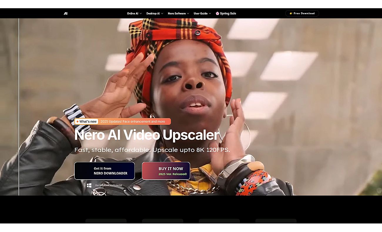 Nero AI Video Upscaler screenshot