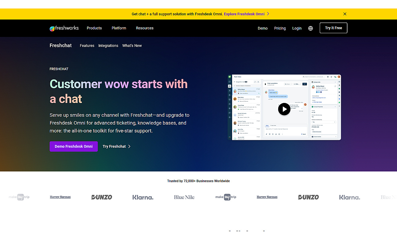 Freshworks screenshot