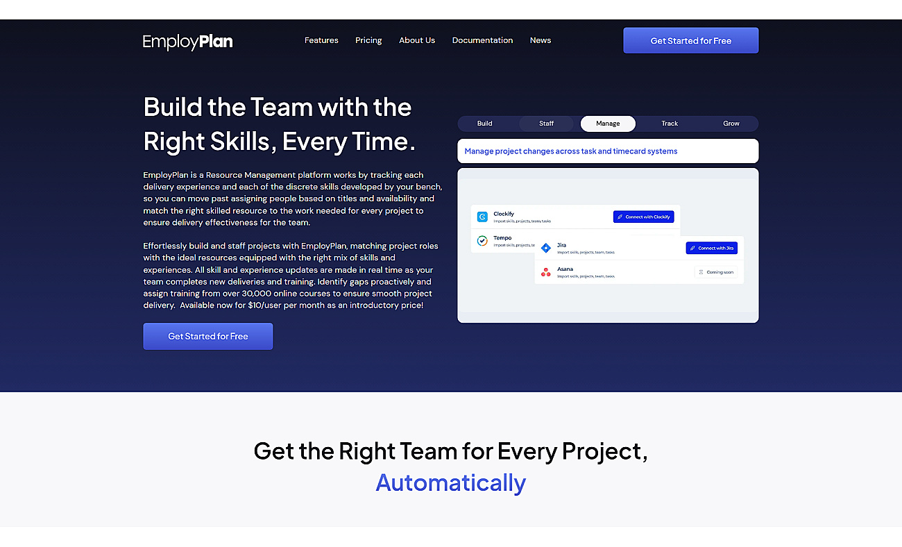 Employplan screenshot