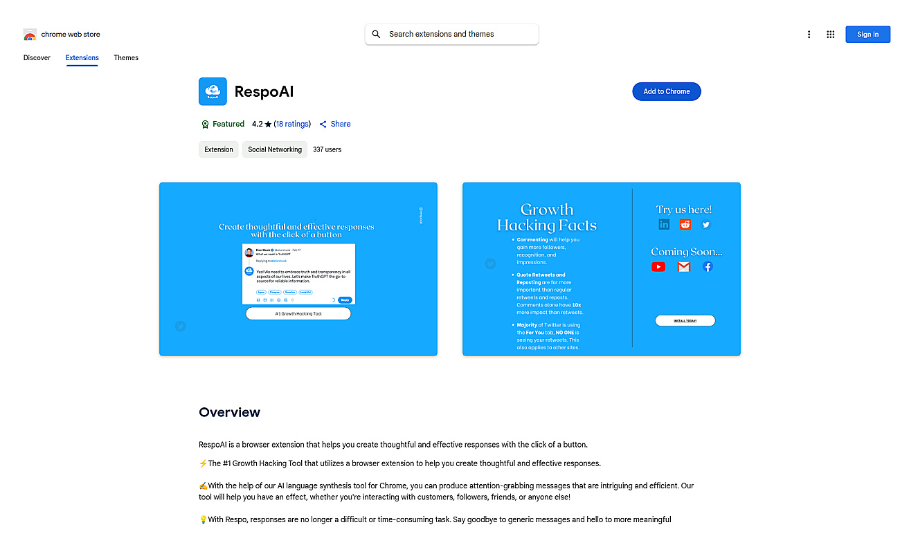RespoAI screenshot