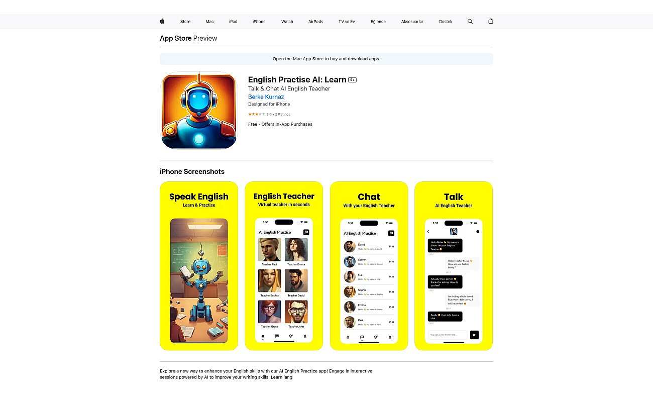 AI English Practise screenshot