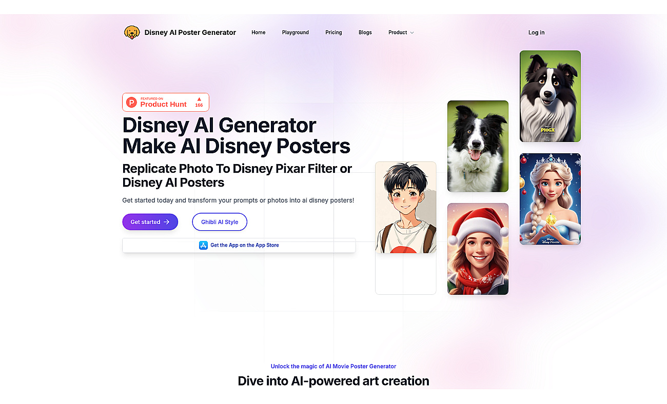 Disney AI Poster screenshot