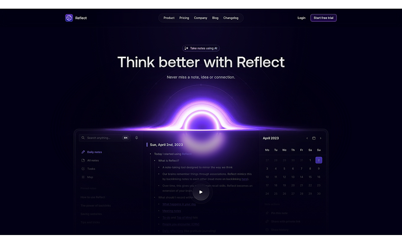 Reflect screenshot