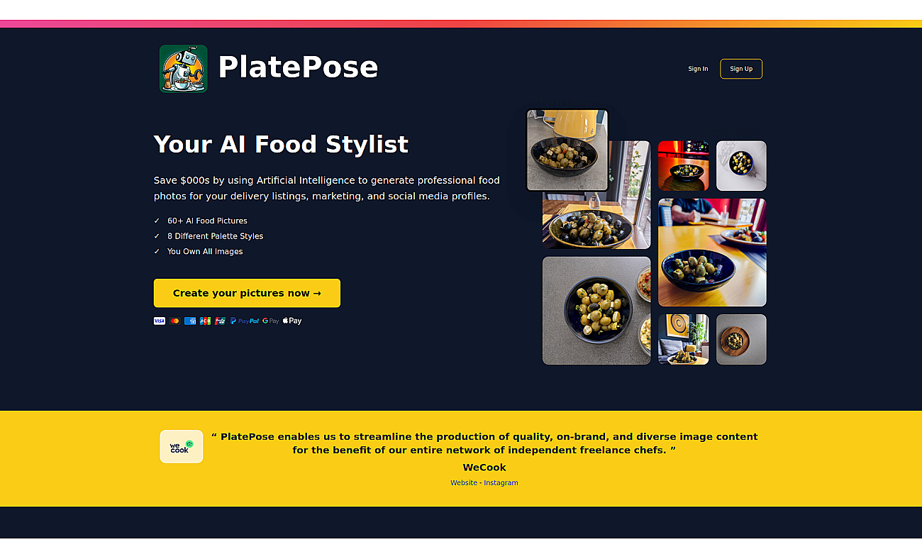 PlatePose screenshot