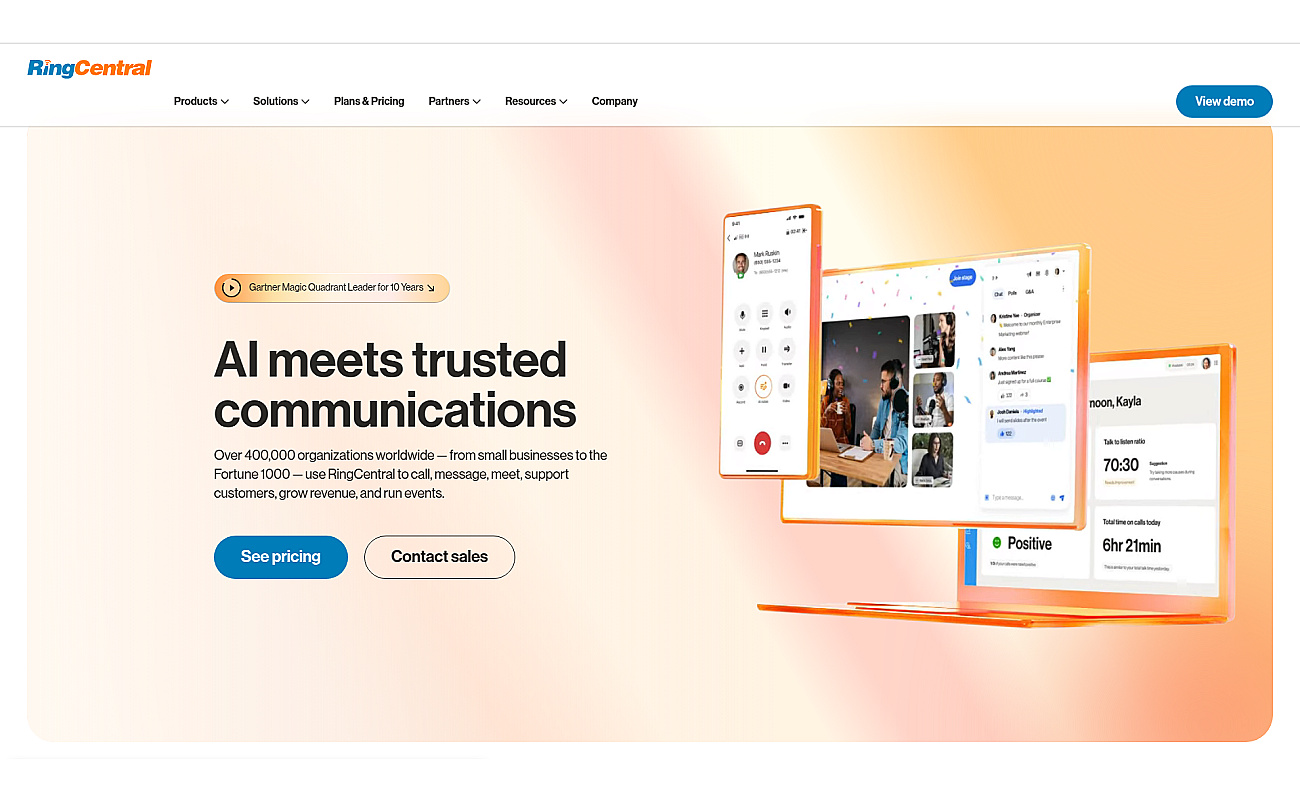 RingCentral screenshot