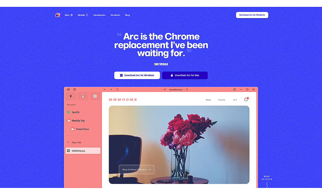 Arc Browser screenshot
