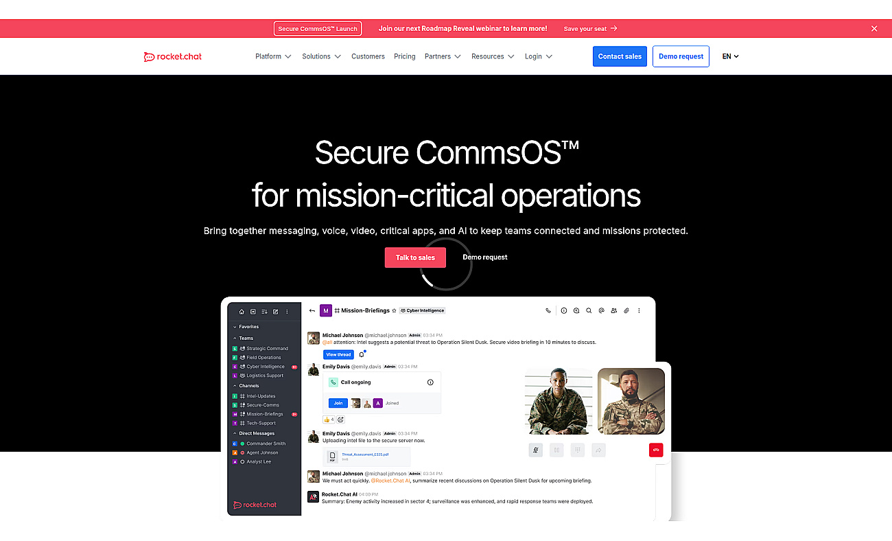 Rocket.Chat screenshot
