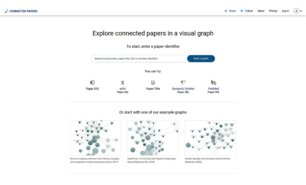 Connected Papers screenshot