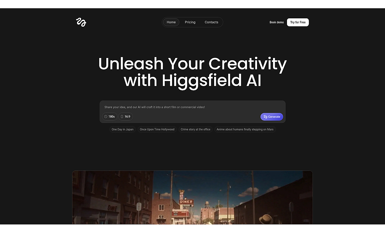 Higgsfield screenshot