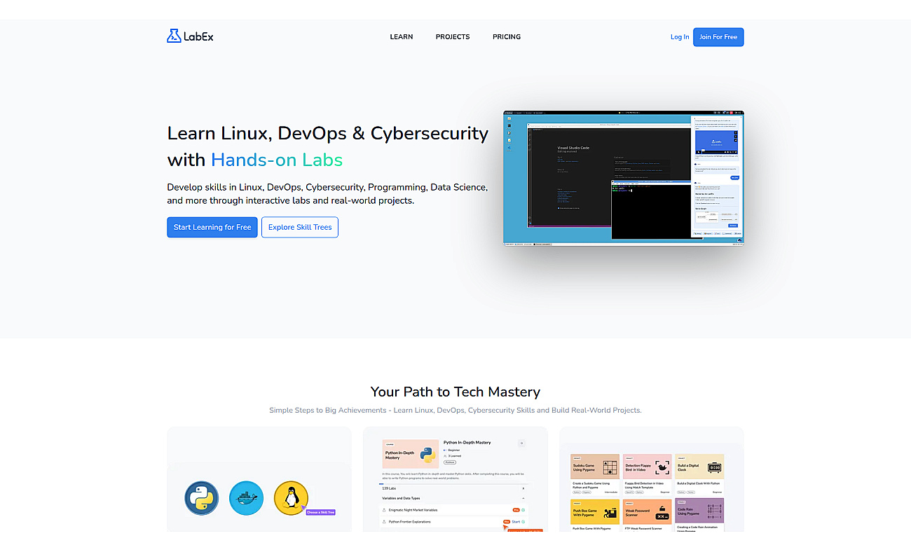 LabEx screenshot