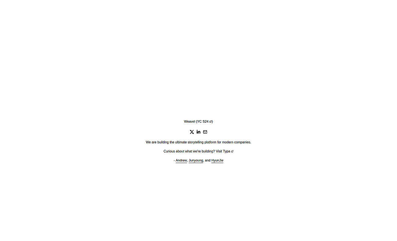 Weavel screenshot