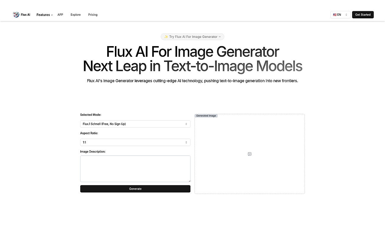Flux Image Generator screenshot