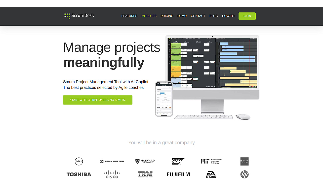 ScrumDesk screenshot