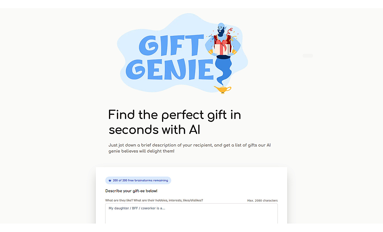 Gift Genie screenshot