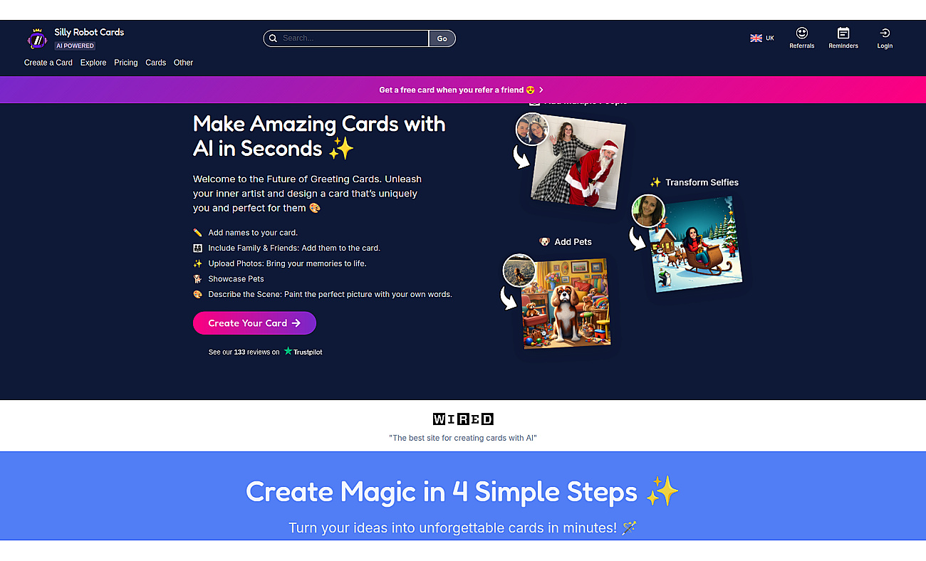 Silly Robot Cards screenshot