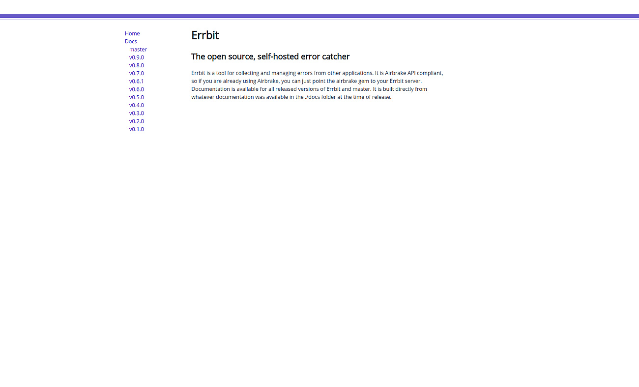 Errbit screenshot