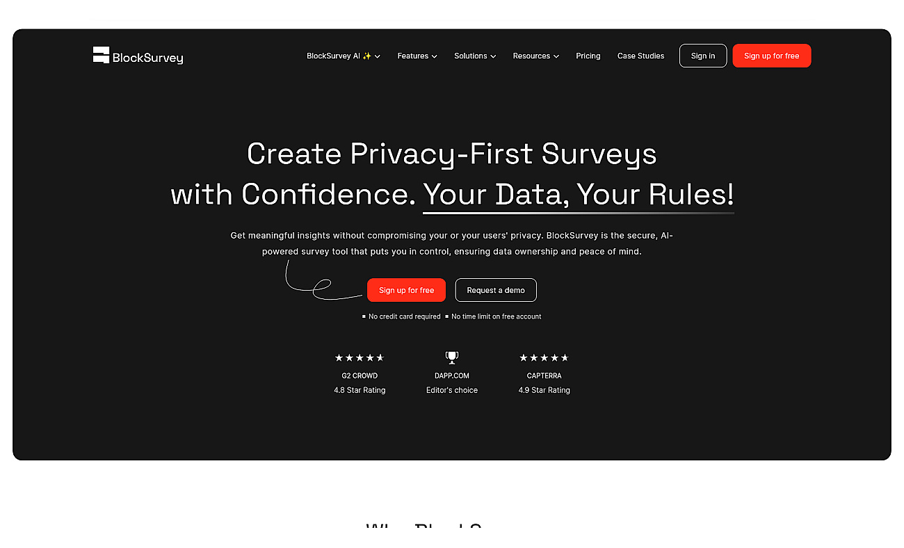 Block Survey screenshot
