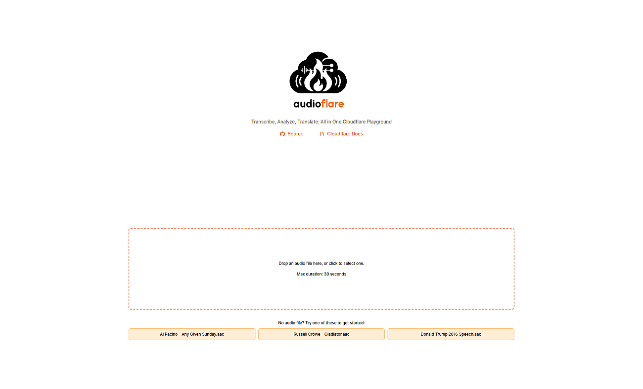 Audioflare screenshot