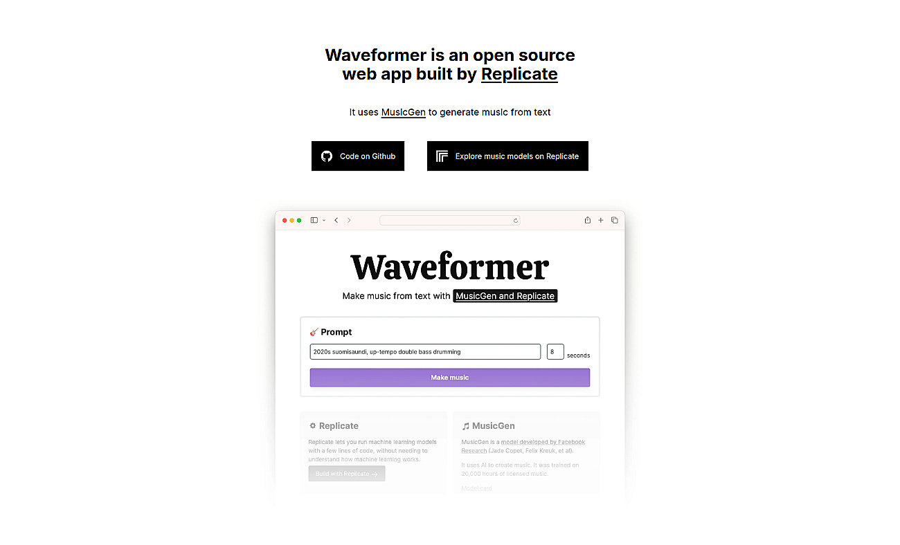 Waveformer screenshot