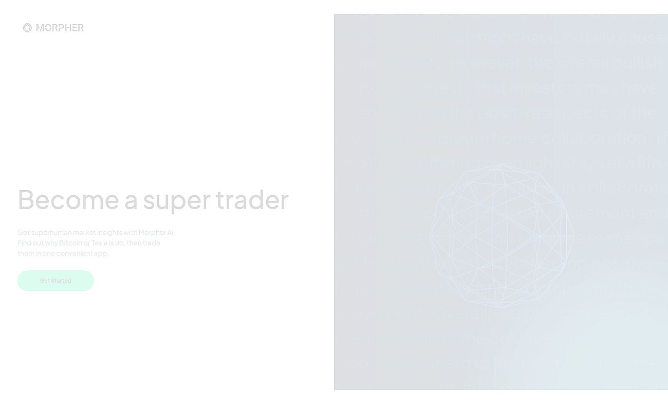 Morpher AI screenshot