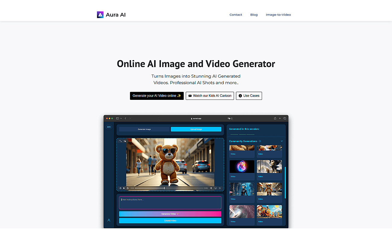 Aura AI screenshot