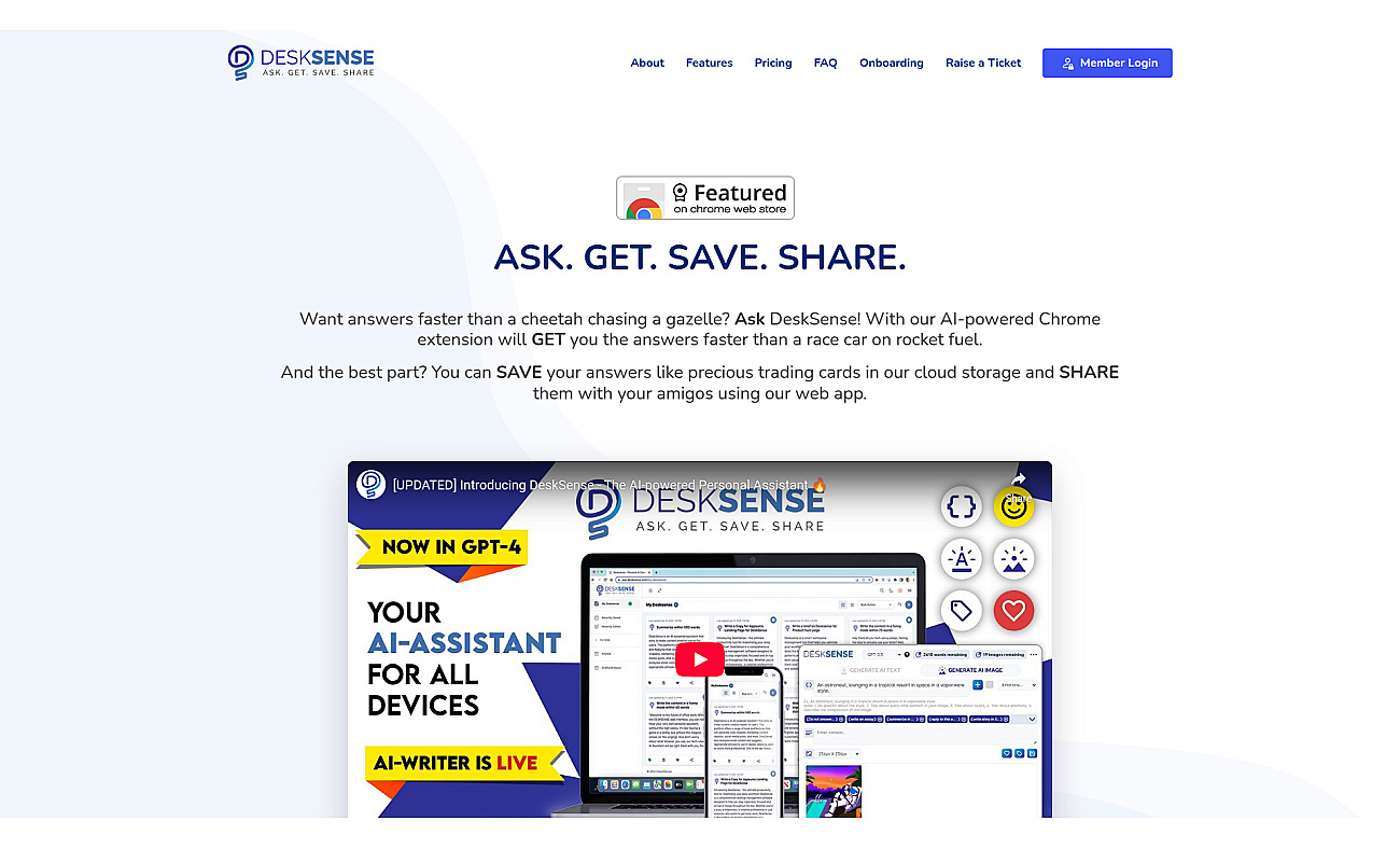 Desksense screenshot