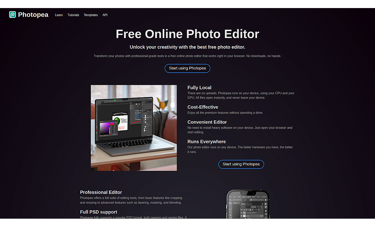 Photopea screenshot