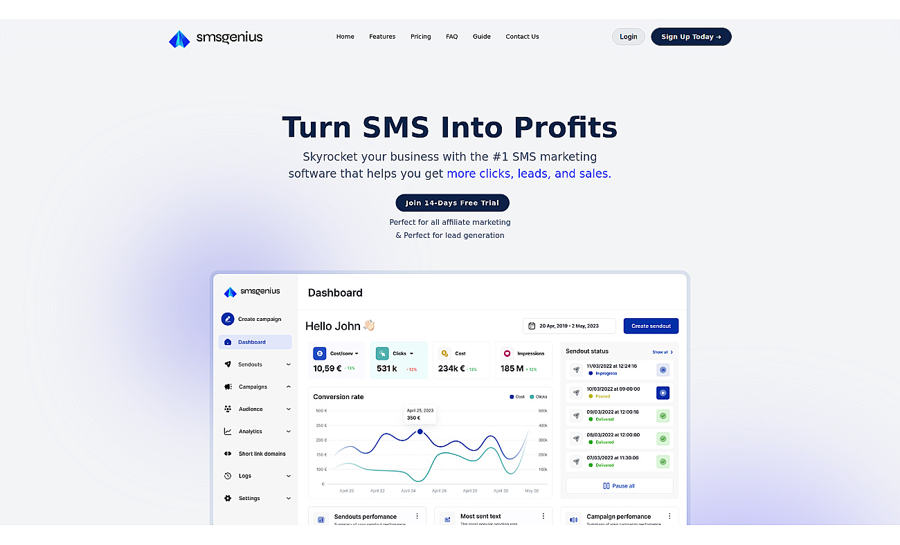 SMSGenius screenshot