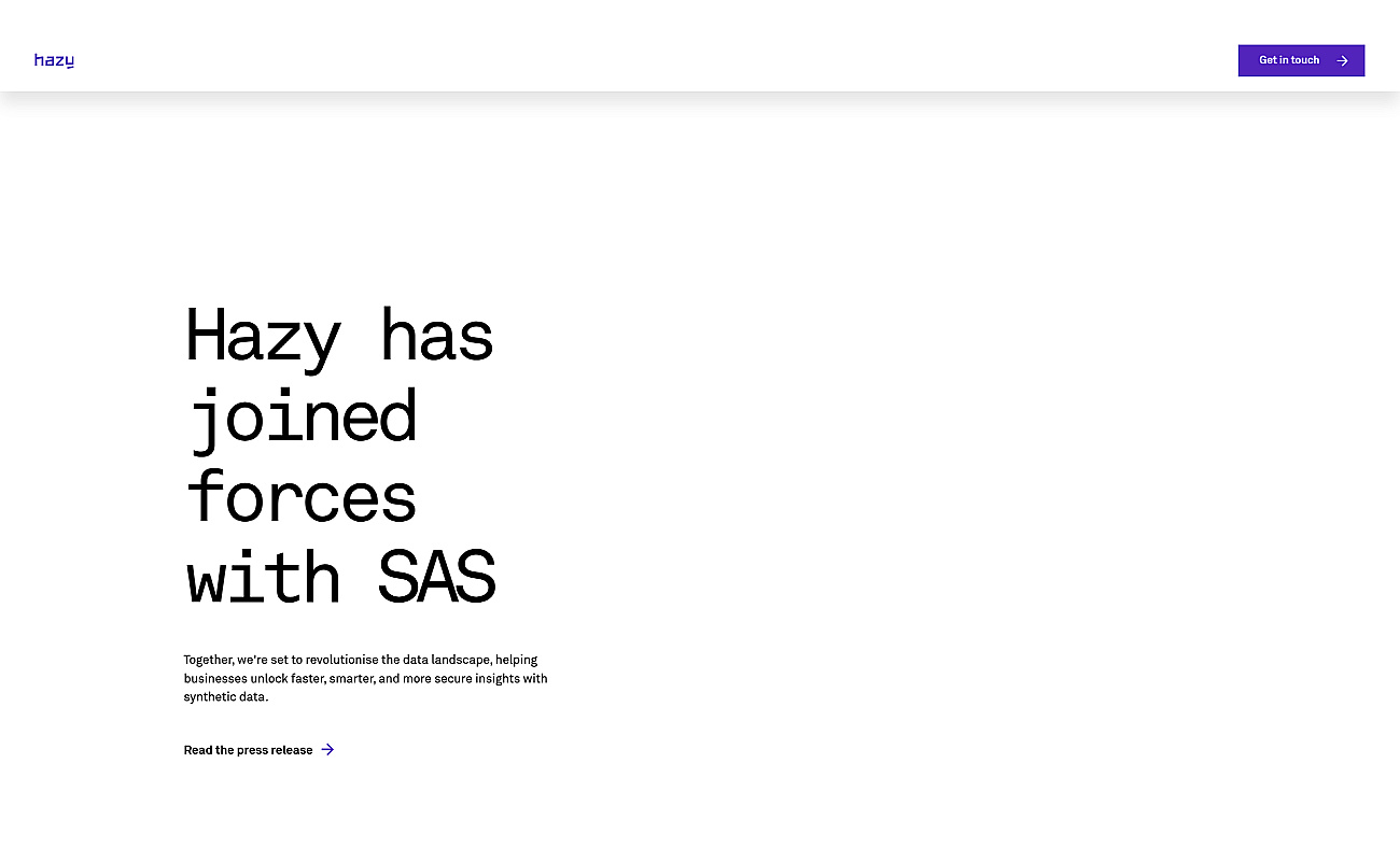 hazy.com screenshot