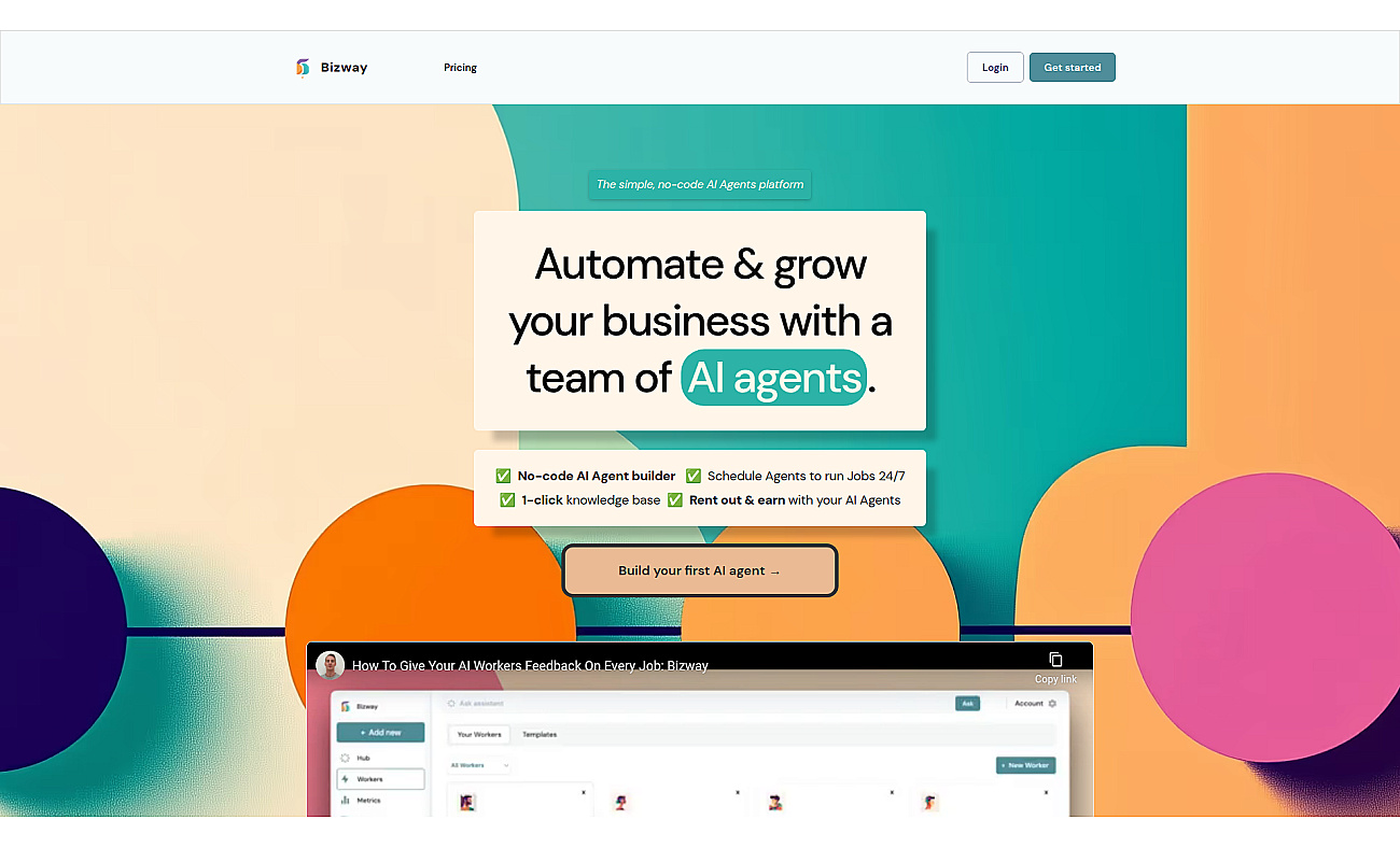 Bizway screenshot