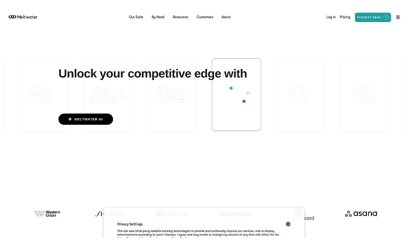 Meltwater screenshot