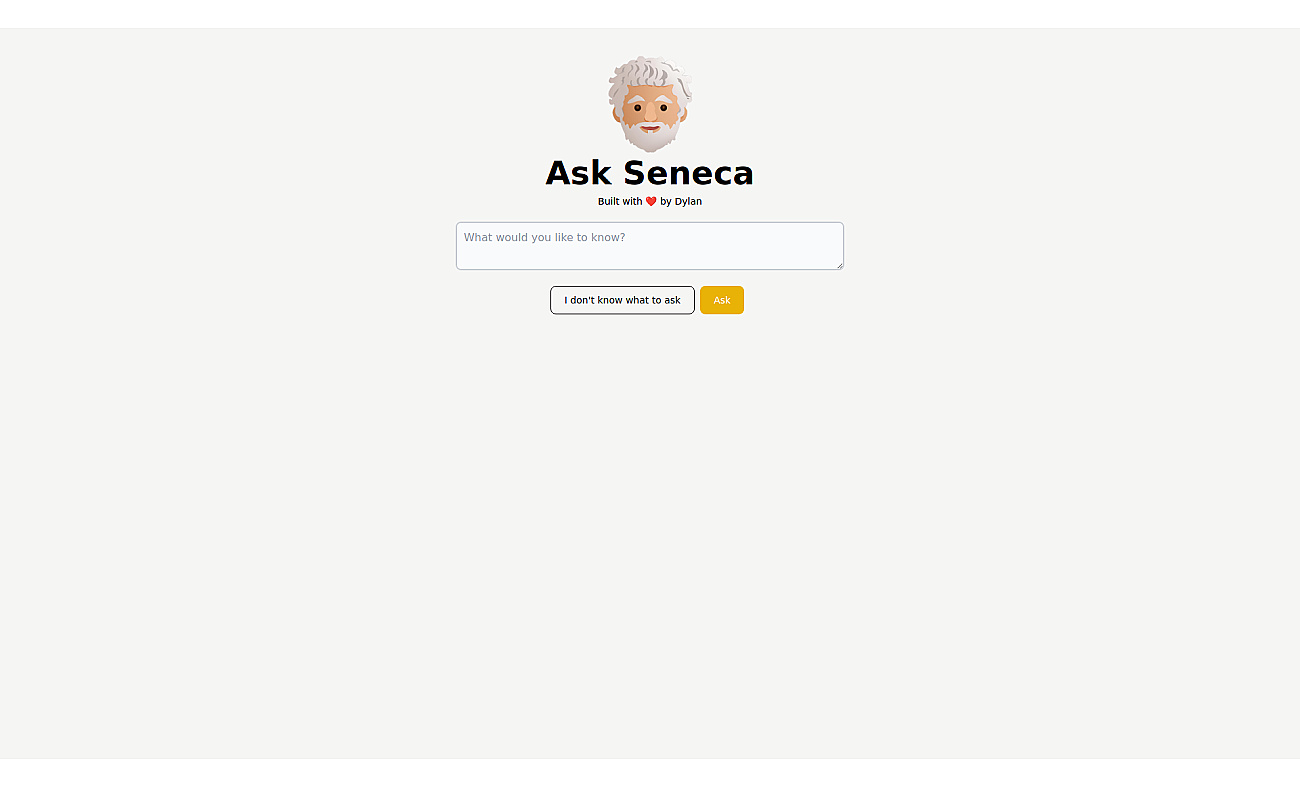 Ask Seneca screenshot