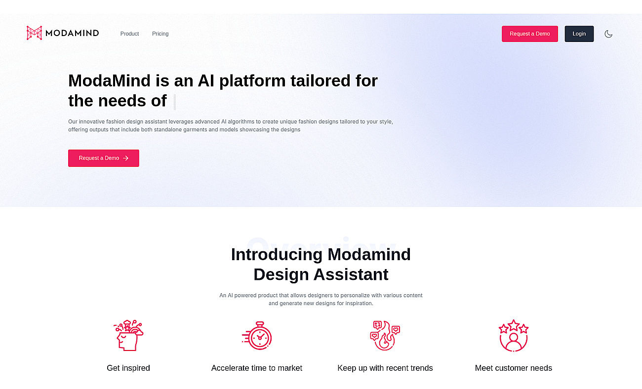 Modamind screenshot