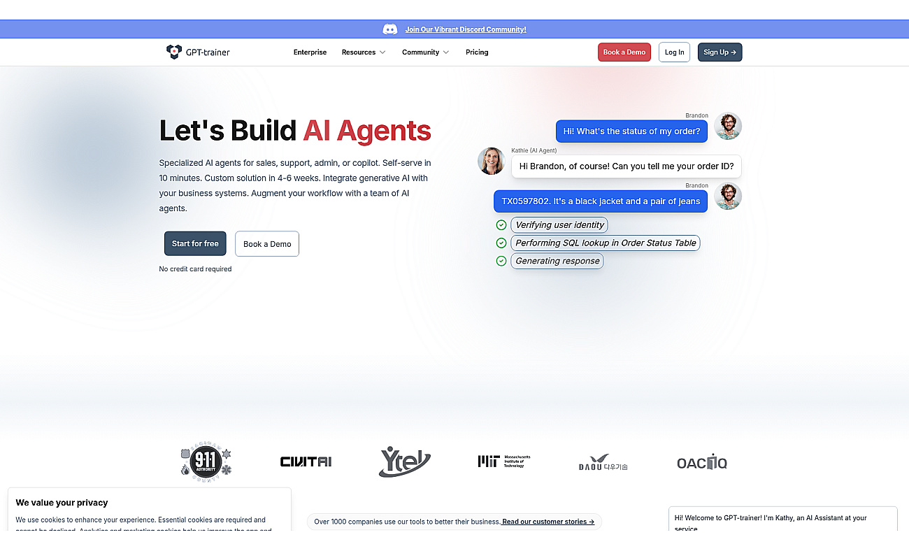 GPT-trainer screenshot