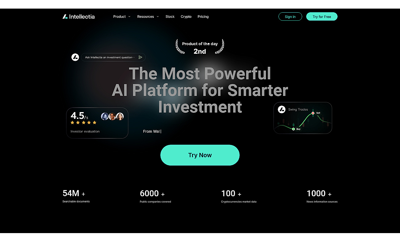 Intellectia.Ai screenshot
