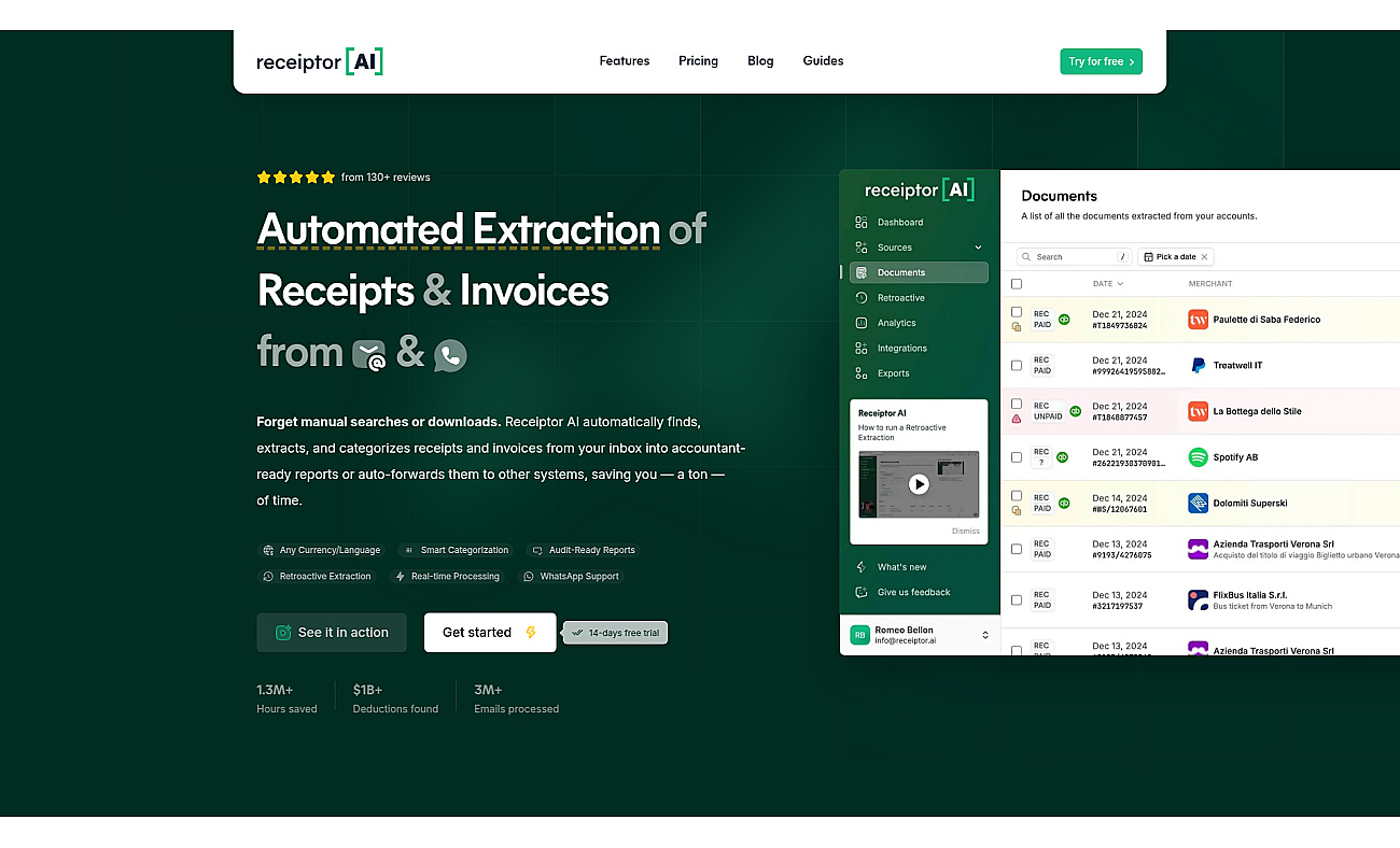 Receiptor.ai screenshot
