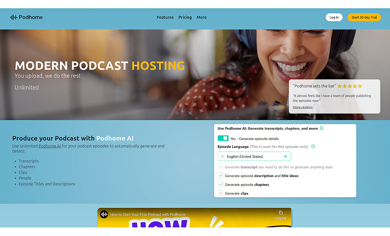 Podhome screenshot