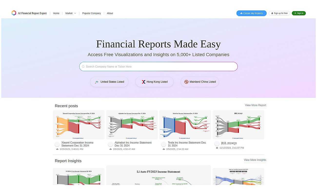 AI Financial Report Expert screenshot
