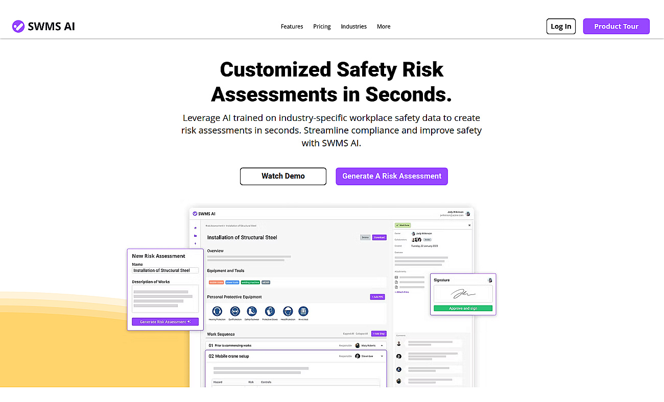 SWMS screenshot