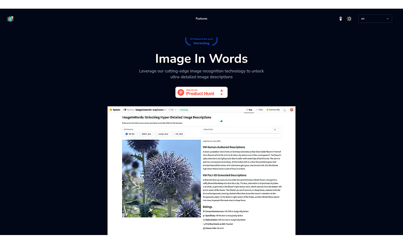 image in words screenshot