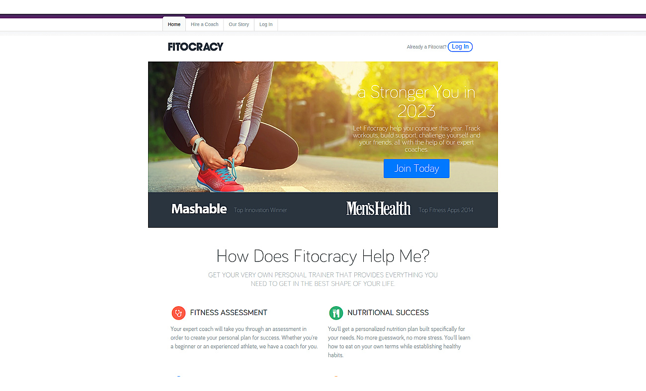 Fitocracy screenshot