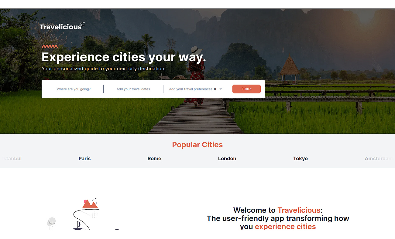 Travelicious screenshot