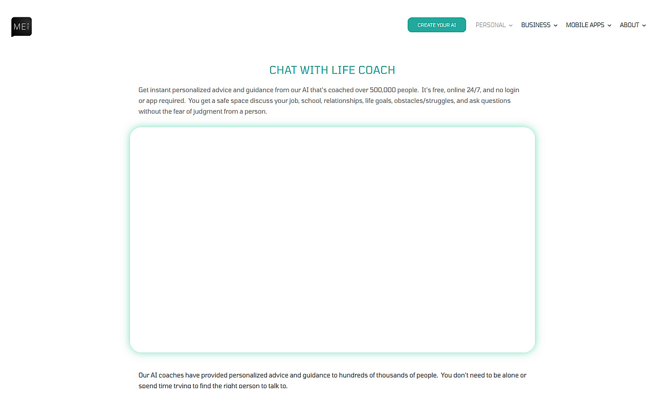 Chat with AI Life Coach screenshot