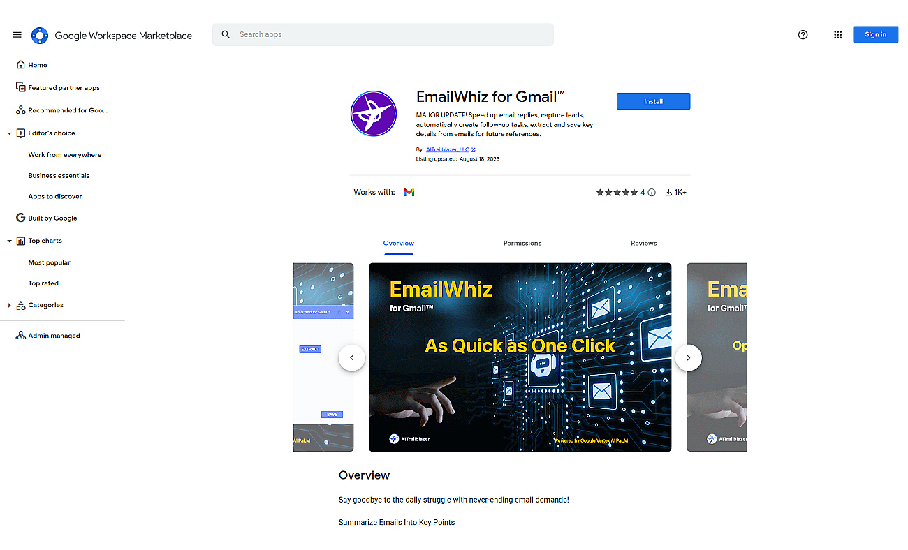 EmailWhiz screenshot