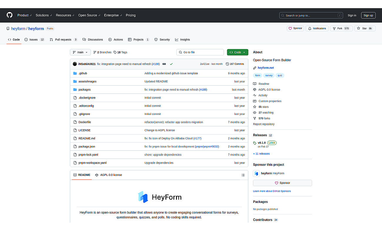 HeyForm screenshot
