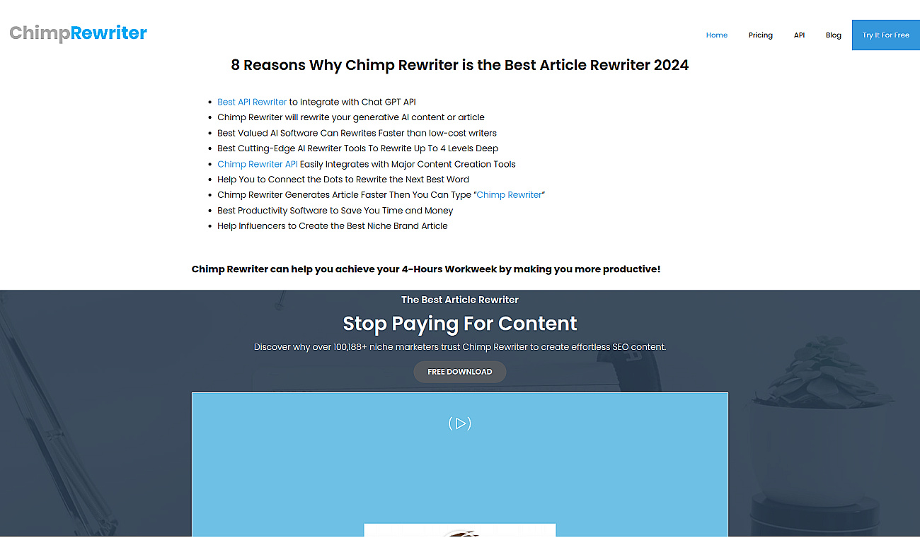 Chimp Rewriter screenshot