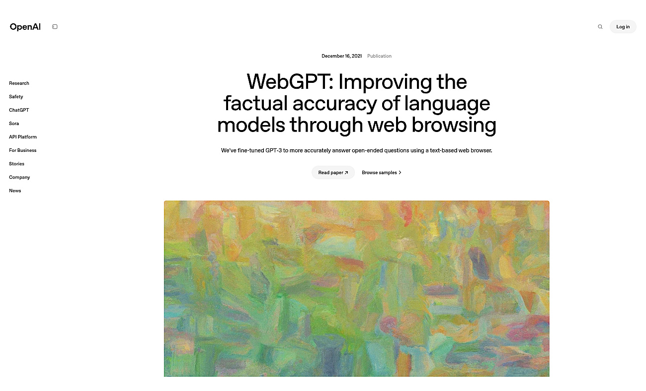 WebGPT screenshot