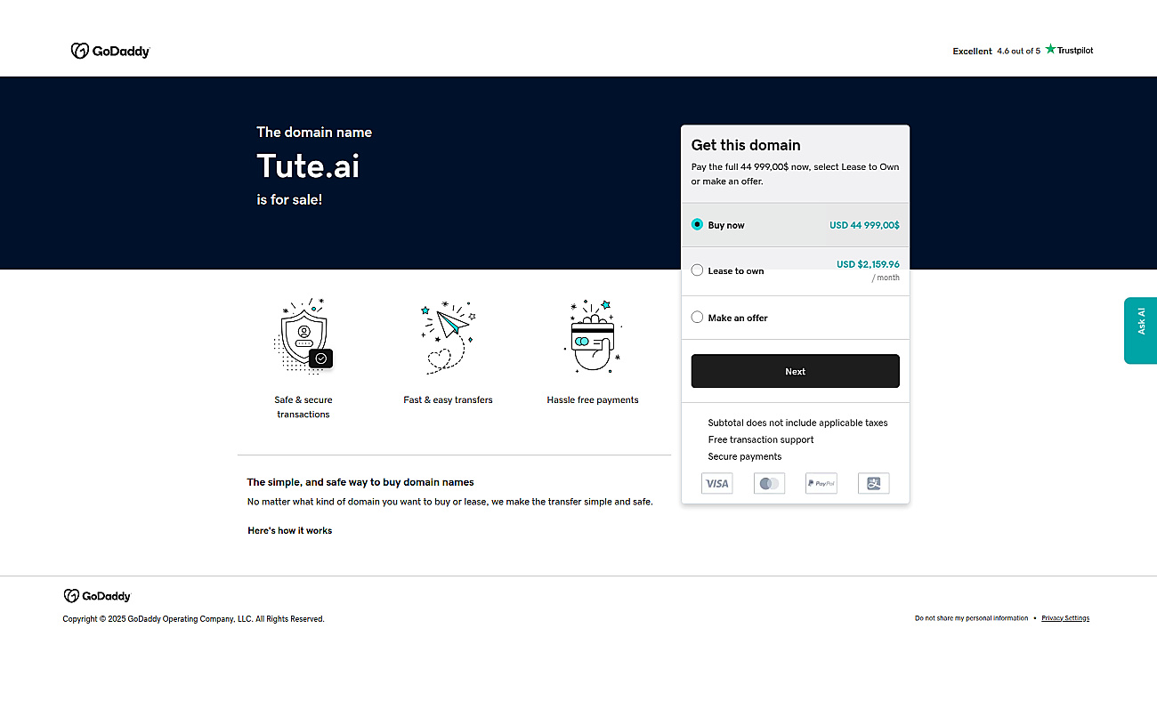 Tute.ai screenshot