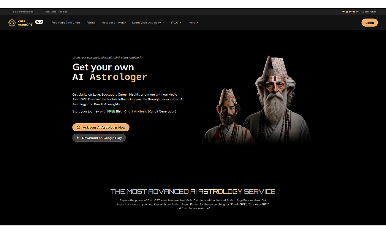 Vedic AstroGPT screenshot