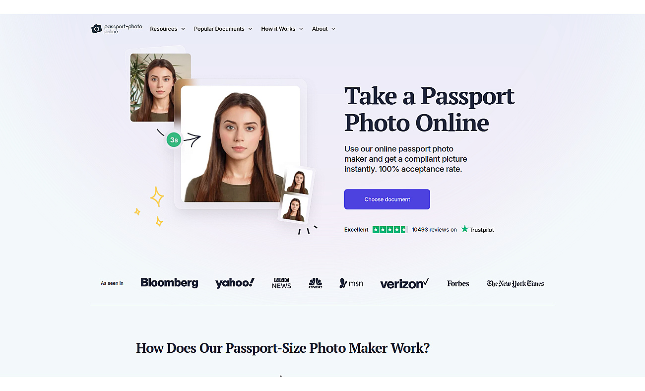 Passport Photo Online screenshot